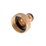 Адаптер латунний Intertool-Storm - на конектор 1/2" з внутрішнім різьбленням 1" (GE-1212)