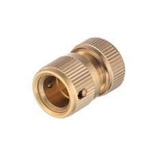 Конектор латунний на шланг з аквастопом Intertool-Storm - 1/2" × 1/2" (GE-1219)