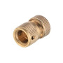 Конектор латунний на шланг з аквастопом Intertool-Storm - 1/2" × 1/2" (GE-1219)
