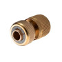Конектор латунний на шланг з аквастопом Intertool-Storm - 1/2" × 1/2" (GE-1219)