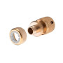 Конектор латунний на шланг з аквастопом Intertool-Storm - 1/2" × 1/2" (GE-1219)