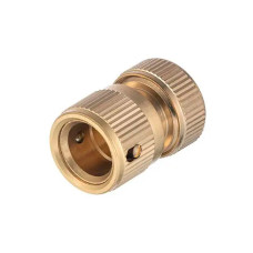 Конектор латунний на шланг з аквастопом Intertool-Storm - 1/2" × 3/4" (GE-1217)