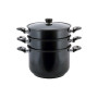 Пароварка антипригарна Kamille - 260 мм x 10 л x 2 решітки (5832)