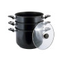 Пароварка антипригарна Kamille - 260 мм x 10 л x 2 решітки (5832)