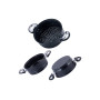 Пароварка антипригарна Kamille - 200 мм x 4 л x 1 решітка (5822)