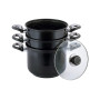 Пароварка антипригарна Kamille - 200 мм x 4 л x 2 решітки (5823)