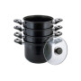 Пароварка антипригарна Kamille - 200 мм x 4 л x 3 решітки (5824)