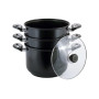 Пароварка антипригарна Kamille - 240 мм x 8 л x 2 решітки (5826)