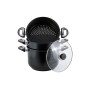 Пароварка антипригарна Kamille - 240 мм x 8 л x 2 решітки (5826)