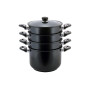 Пароварка антипригарна Kamille - 240 мм x 8 л x 3 решітки (5827)