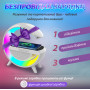 Портативна колонка з RGB-підсвіткою бездротова 20 Вт 3 в 1 зарядка та годинник в стилі Big G