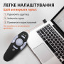 Пульт для презентацій зі USB лазерна указка на 100 м клікер презентер на 10м R2