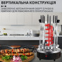 Електрошашличниця вертикальна 8 шампурів аерогриль 1500 Вт Sokany SK-6113