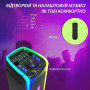 Акустика для вечірок KIMISO QS-4228 з мікрофоном та пультом ДК BT/TF/USB/AUX 3000 Вт чорний