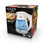 Електрочайник скляний Adler AD 1274 white 1,7 літр